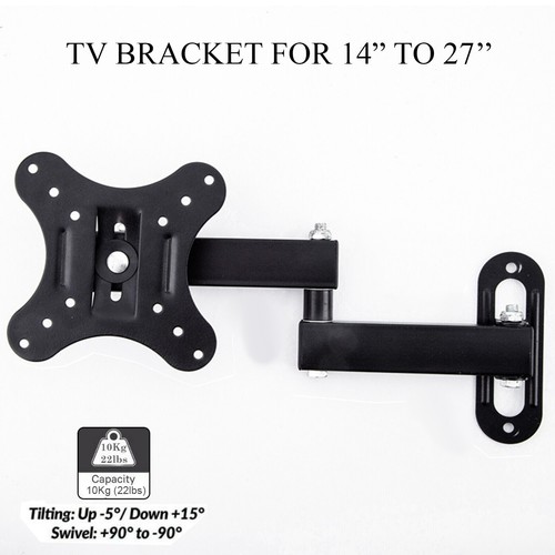 Wall mount bracket swivel - wall,