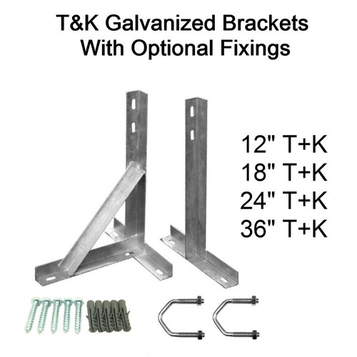 Wall bracket galvanised - &, k
